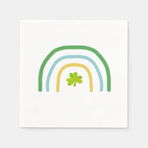 Serviette En Papier Jour de la Saint Patrick Rainbow irlandais
