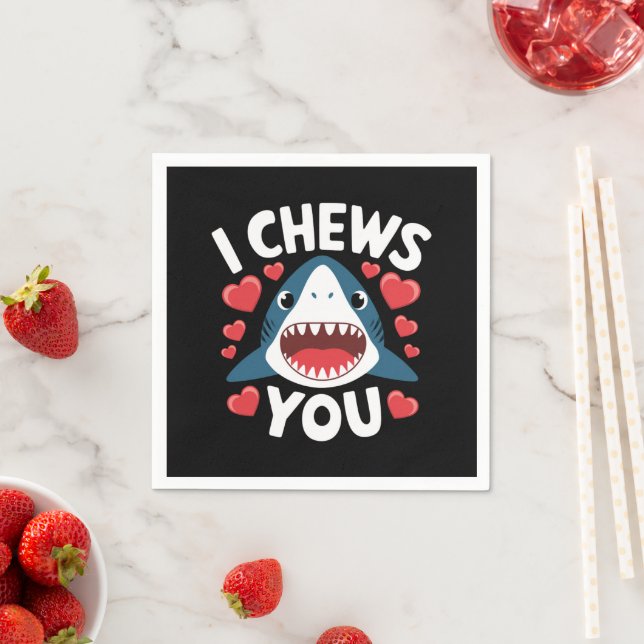 Serviette En Papier Jour de la Saint-Valentin Cœur Léopard Mignon  (En situation)