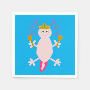 Serviette En Papier Jour de l'Axolotl mexicain mort