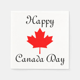 Serviette En Papier Jour du Canada Jeu de 50 serviettes