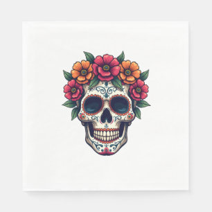 Serviette En Papier Jour du crâne de sucre mort - Dia de los Muertos S