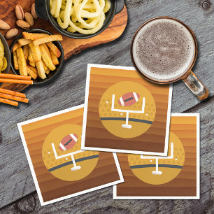 Serviette En Papier Jour du match droit de football