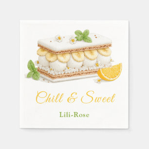 Serviette En Papier Jour du Sandwich de Crème Glacée Aquarelle