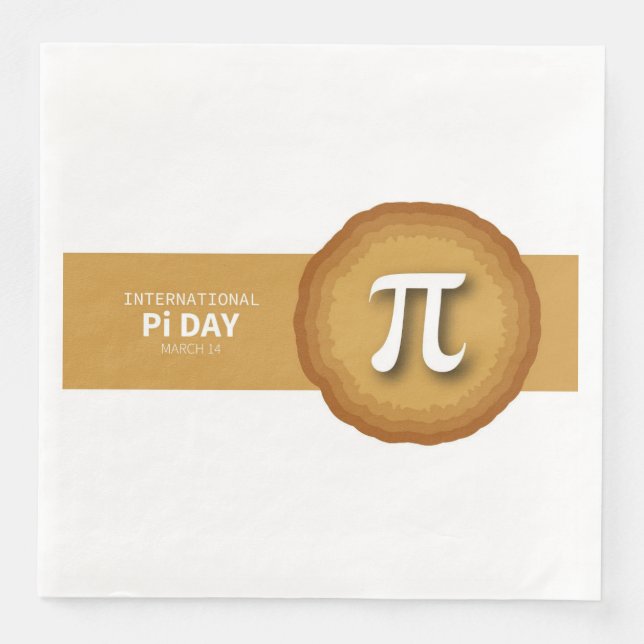 Serviette En Papier Jour Pi (Devant)