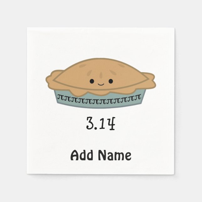 Serviette En Papier Jour Pi 3.14 (Devant)