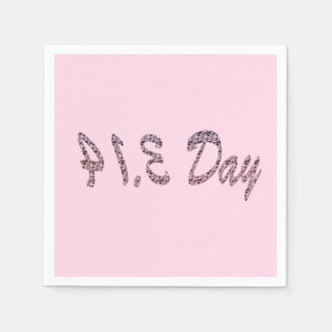 Serviette En Papier Jour Pie Pink Pi