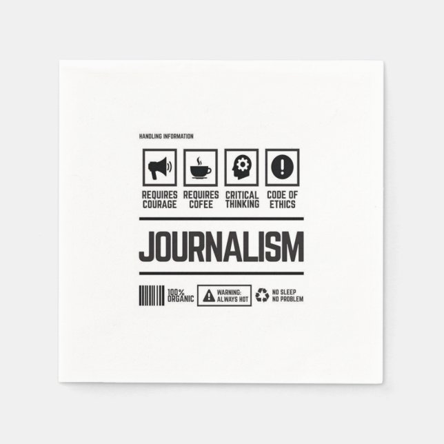 Serviette En Papier journalisme (Devant)