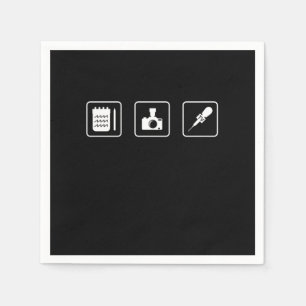 Serviette En Papier Journalistes Journalistes Journalistes Journaliste