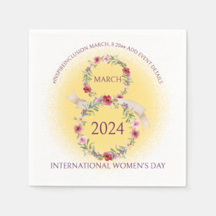 Serviette En Papier Journée internationale de la femme 8 mars Inspirer