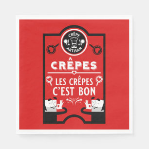 Serviette En Papier Journée nationale des crêpes 26 septembre