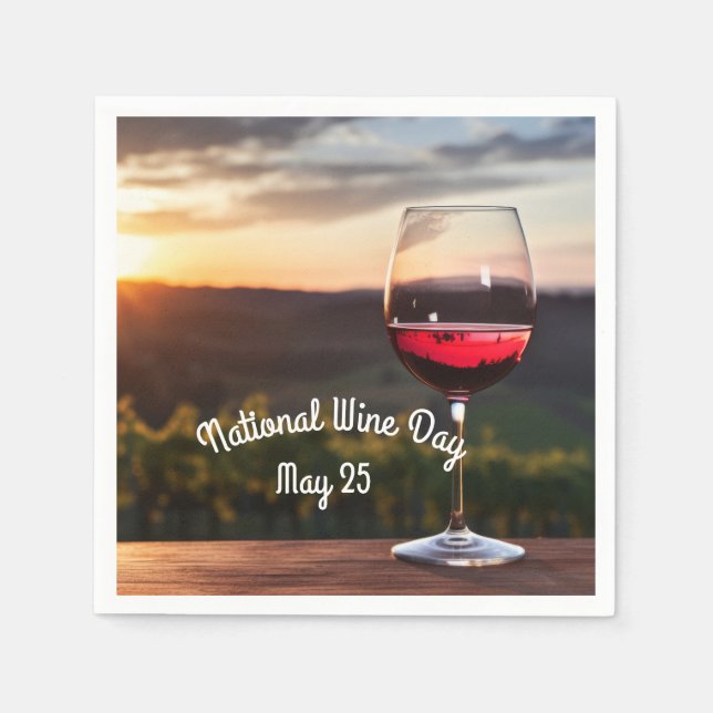 Serviette En Papier Journée nationale du vin (Devant)