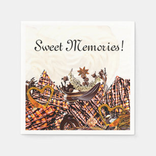 SERVIETTE EN PAPIER JOURNÉE SUCRÉE ET ENSOLEILLÉE ! :)