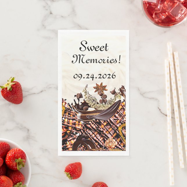 SERVIETTE EN PAPIER JOURNÉE SUCRÉE ET ENSOLEILLÉE ! :) (En situation)