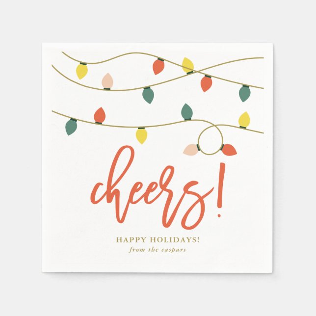 Serviette En Papier Jours fériés de Noël (Devant)