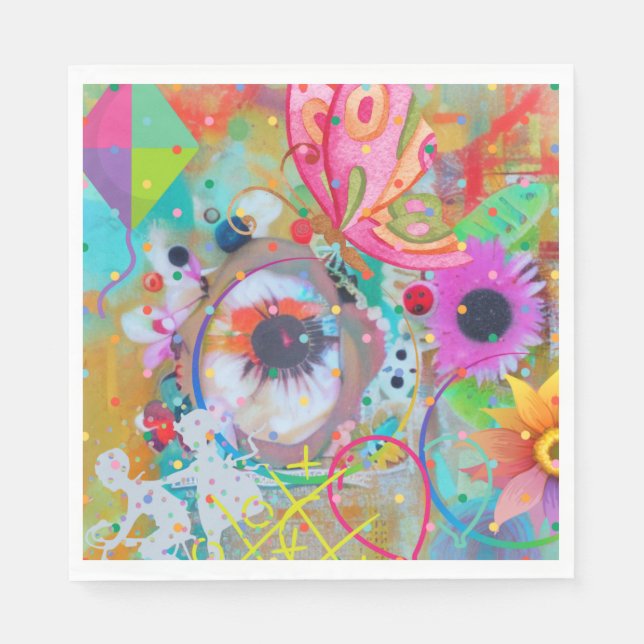 Serviette En Papier Jours Halcyon (Devant)