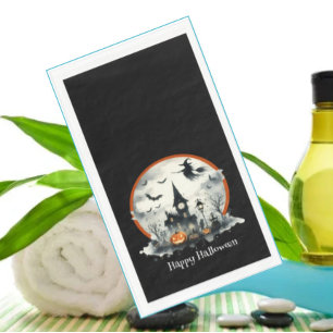 Serviette En Papier Joyeuse chasse Halloween