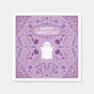 Serviette En Papier "Joyeuse Chasse" Serviettes de Halloween Fantôme M