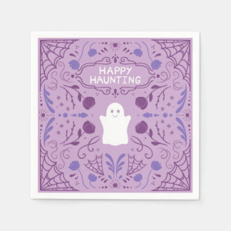Serviette En Papier "Joyeuse Chasse" Serviettes de Halloween Fantôme M