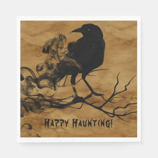 Serviette En Papier Joyeuse Hantise (Devant)