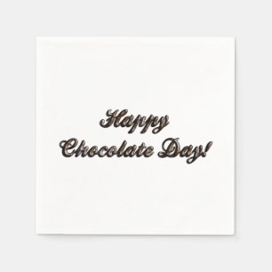 Serviette En Papier Joyeuse journée du chocolat