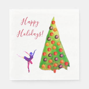 Serviette En Papier Joyeuses fêtes