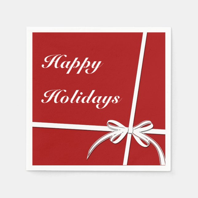 Serviette En Papier Joyeuses fêtes (Devant)