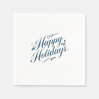 Serviette En Papier Joyeuses Fêtes Joyeux Noël Famille Nouvel An