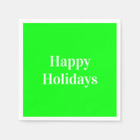 "Joyeuses fêtes" néon vert blanc papier