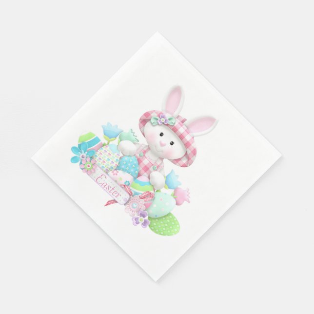Serviette En Papier Joyeuses Pâques (Coin)