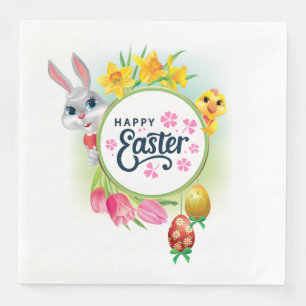 Serviette En Papier Joyeuses Pâques