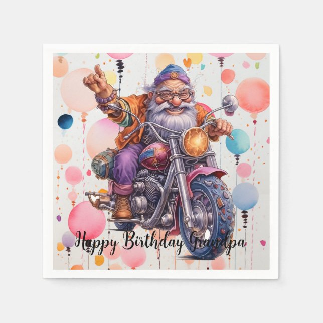 Serviette En Papier Joyeuses serviettes d'anniversaire (Devant)