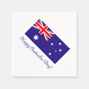 Serviette En Papier Joyeuses serviettes de la fête nationale australie