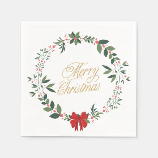 Serviette En Papier Joyeuses serviettes de Noël