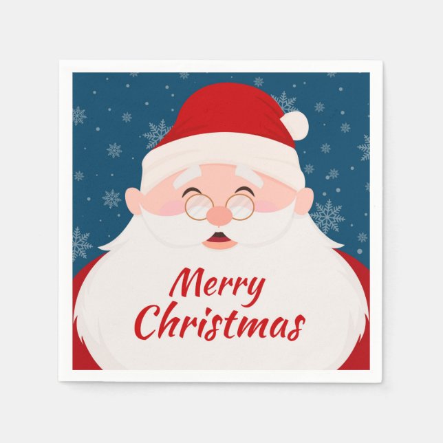 Serviette En Papier Joyeuses serviettes de Noël (Devant)