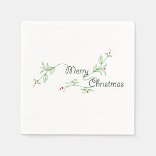 Serviette En Papier Joyeuses serviettes de Noël