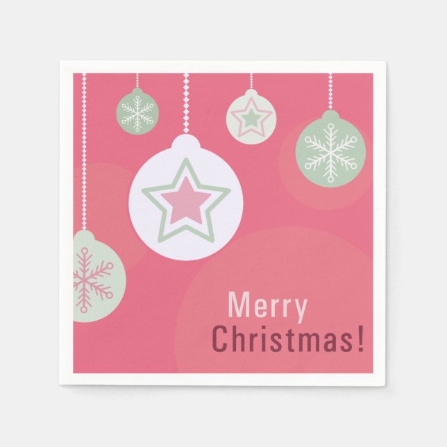 Serviette En Papier Joyeuses serviettes de Noël (Devant)