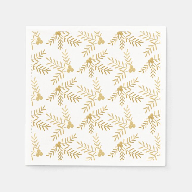 Serviette En Papier Joyeuses vacances (Devant)