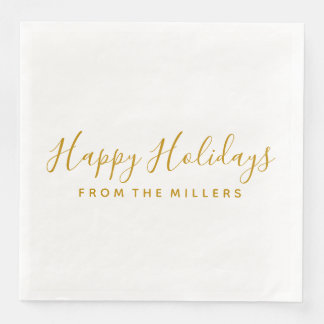 Serviette En Papier Joyeuses vacances Napkin