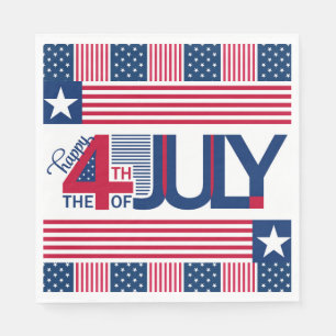 Serviette En Papier Joyeux 4 juillet