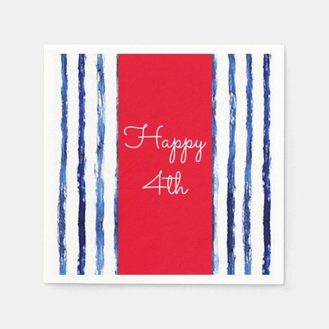 Serviette En Papier Joyeux 4ème Papier (Devant)