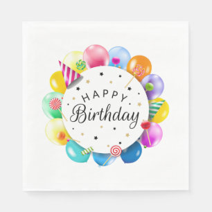 Serviette En Papier Joyeux anniversaire