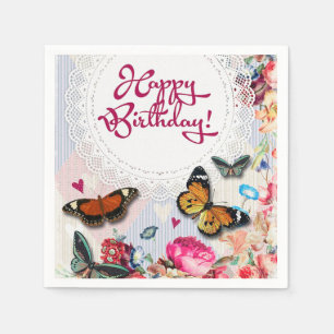 Serviette En Papier Joyeux anniversaire