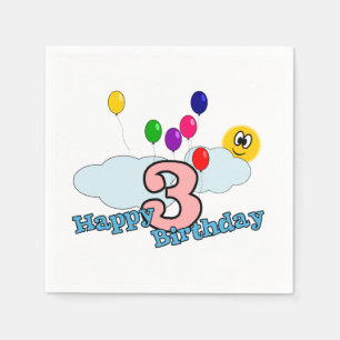 Serviette En Papier Joyeux anniversaire