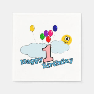 Serviette En Papier Joyeux anniversaire