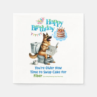 Serviette En Papier Joyeux Anniversaire Allemand Berger Temps Pour Plu