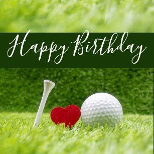 Articles Joyeux Anniversaire De Golf De Maison Decoration Zazzle Fr