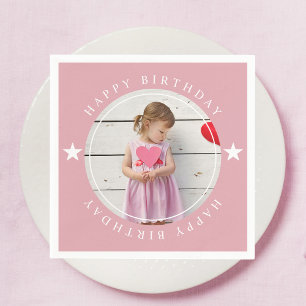 Serviette En Papier Joyeux Anniversaire Avec Photo