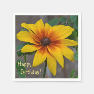 Serviette En Papier Joyeux anniversaire Black Eyed Susan