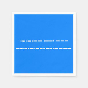 Serviette En Papier Joyeux anniversaire dans Morse Code