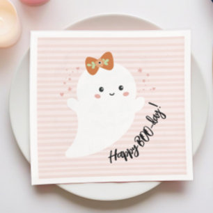 Serviette En Papier Joyeux anniversaire du Fantôme de la journée BOO